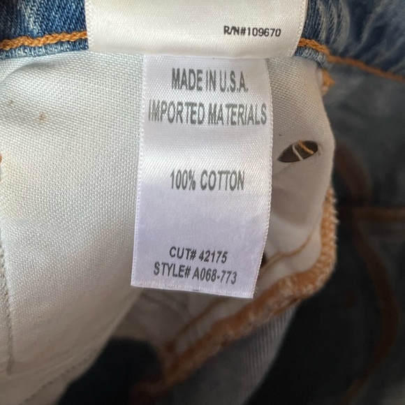 Agolde Blue Denim Mini Skirt - 25 - Picture 8 of 9